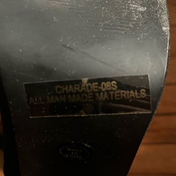 Rare Vintage Demonias Charade-8 platform velvet heels - Picture 5 of 6